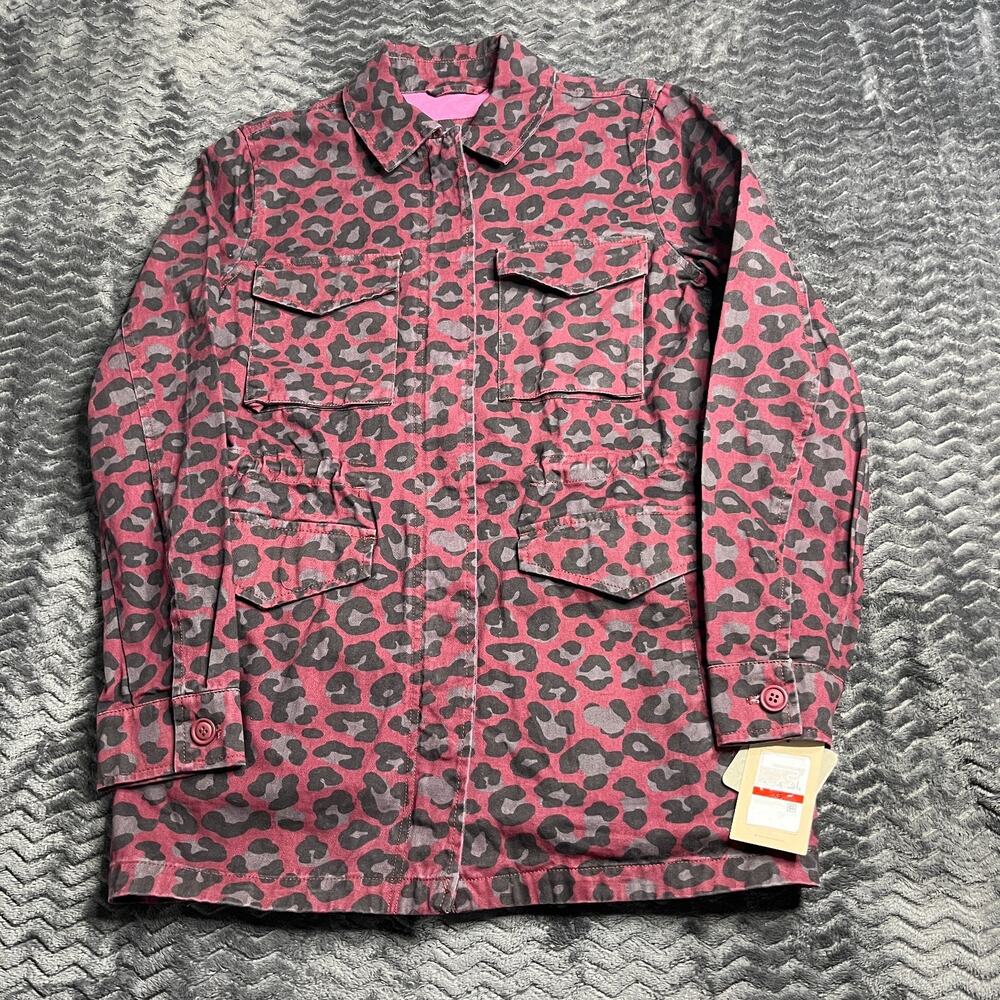 Levi's Women's Cotton Oversize Military Jacket Red Purple size XS NWT